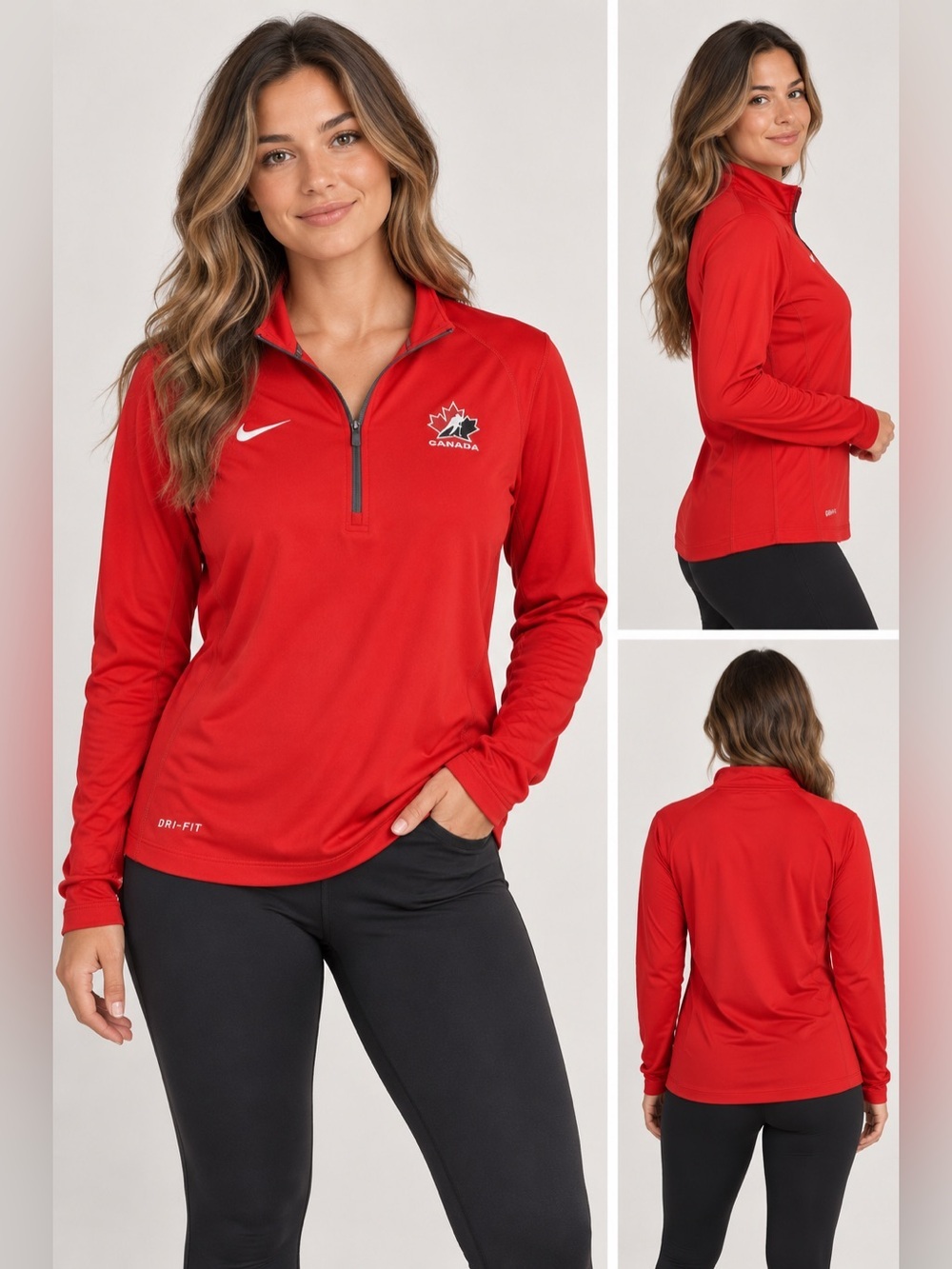 Nike Hockey Canada Dri-FIT Quarter Zip Top M